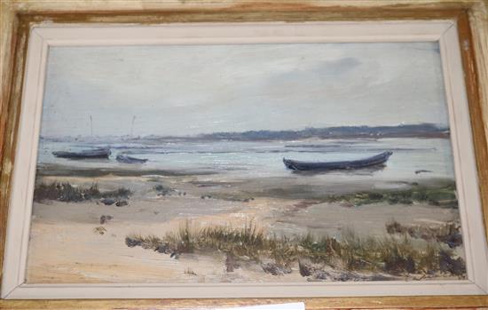 William James Laidlay (1846-1912) Windy estuary, 1884 6.5 x 10in.